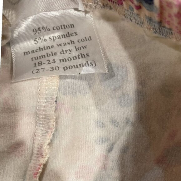 Emerald August Handmade 18-24m Floral Leggings - Picture 7 of 7